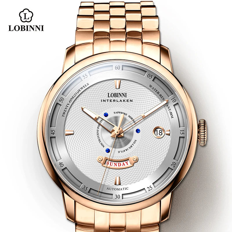 LOBINNI 18071 Automatic Dress Watch